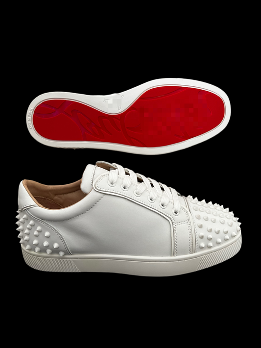 Suede White Red Bottoms